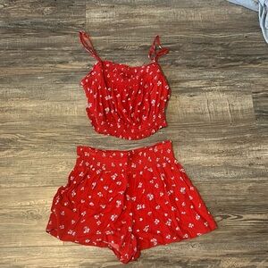 crop top set